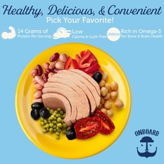 Ready to Eat Italian Tuna Salad – Tuna Snacks with Beans, Chickpeas, Peas & P…