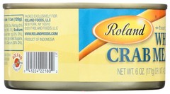 Roland Finest Quality White Crabmeat 6 Oz Can Pasta 1 Pack