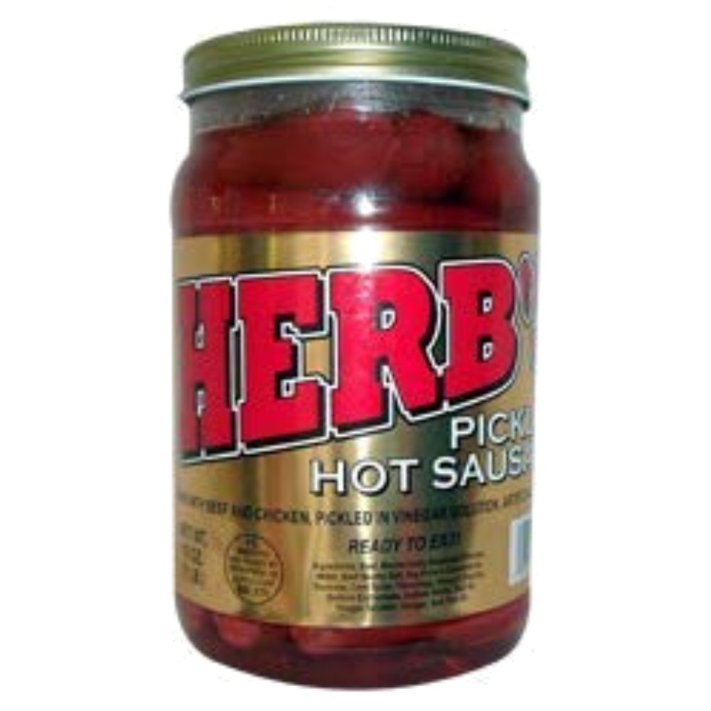 Pickled Hot Sausage 16oz Jar