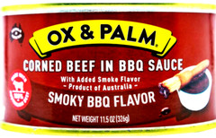 OX & Palm Corned Beef with Juices In BBQ Sauce Smoky BBQ 11.5oz(Pack of 6)9/2026