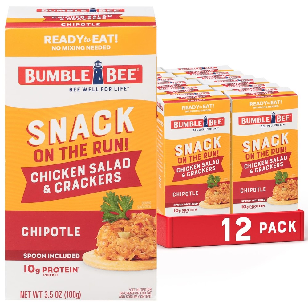 Bumble Bee Snack On The Run Protein Snack Pack Chipotle Chicken Salad with C…