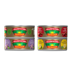 Wild Caught Premium Yellowfin Tuna, 4 Flavor Variety Pack, 5 Oz. Can (Pack of 4)