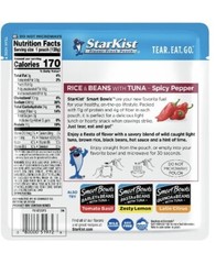6 StarKist TUNA Smart Bowls Spicy Pepper 4.5 oz Pouch – Rice & Beans
