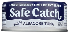Safe Catch – Wild Albacore Tuna Canned – 5 oz. Lowest Mercury Limit of any Brand