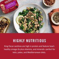 King Oscar Wild Caught Sardines in Extra Virgin Olive Oil 3.75 Ounce (Pack of 4)