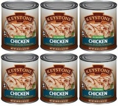 12 Cans- Keystone All Natural Chicken 28 oz ✅ No Preservative Fully Cooked Food✅