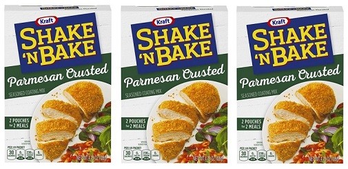 Shake’n Bake Parmesan Crusted Seasoned Coating Mix 3 Box Pack