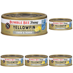 Prime Solid White Albacore Tuna in Water, 5 Oz Easy Open Cans (Pack of 4) – Prem
