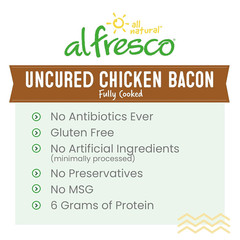 Fully Cooked Uncured Chicken Bacon 3 Oz