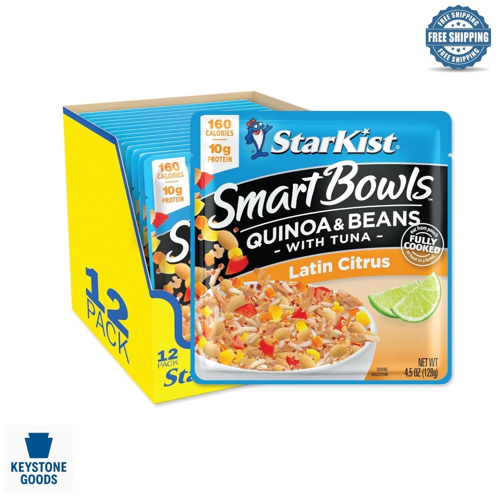 Smart Bowls Latin Citrus Pouch Pack – Ready-to-Eat Quinoa & Tuna Meal