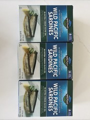Wild Planet Sardines in Extra Virgin Olive Oil 4.4 Ounce Cans, 18 Packs EXP 4/30