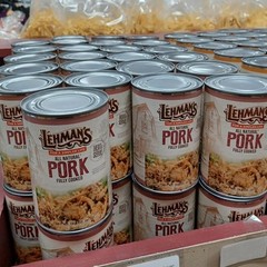 Lehman’s All Natural Canned Meat, USA Made Ready to Eat 14.5 oz Case of 24, Pork