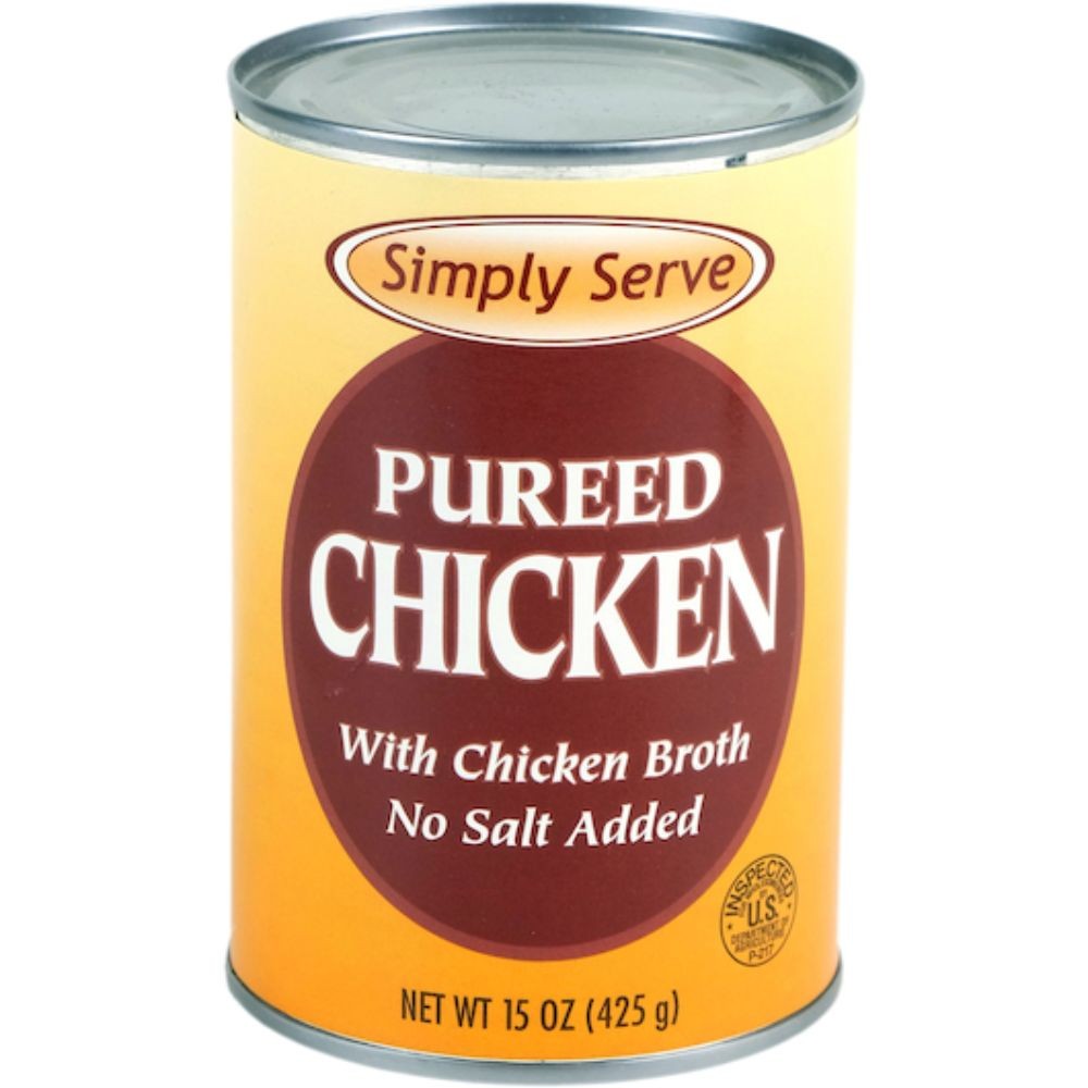 Simply Serve Pureed Chicken, 15 Ounces, 12 Cans Per Case