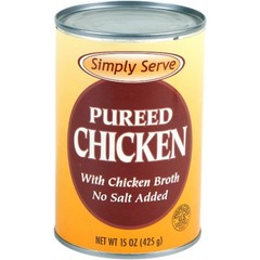 Simply Serve Pureed Chicken, 15 Ounces, 12 Cans Per Case