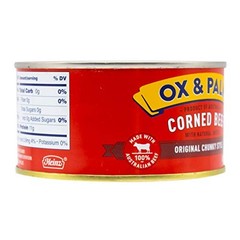 12 Pack 115 oz Original Chunky Corned Beef Grass Fed Angus No MSG Added