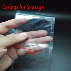 9 Pcs Food Grade Casings for Sausage Salami Length 50cm Wide 50mm Shell Inedible