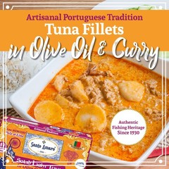 Santo Amaro – Artisanal Wild Tuna Fillets in Olive Oil 4.2 Ounce (Pack of 6)