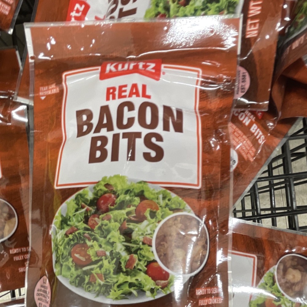 Kurtz Real Bacon Bits Pork Bacon Crumbles Pantry Preserved Meat