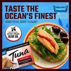 FinerFin Yellowfin Tuna Fillets In Organic Olive Oil – Spicy Chili Flavor 4.4…