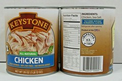 (8 Cans) Keystone Chicken **ALL NATURAL – NO PRESERVATIVES – FULLY COOKED** 28oz