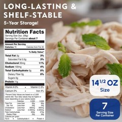 12 Cans- Werling & Sons Fully Cooked Canned Turkey Meat 14.5 Oz Heat & Eat Food