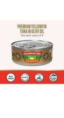 Genova Premium Yellowfin Tuna in Olive Oil 5 Ounce Cans Pack of 24