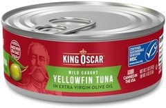 King Oscar Yellowfin Tuna in Extra Virgin Olive Oil, 5 Ounce Cans (Pack of 6)…