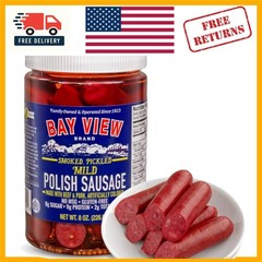 Mouthwatering 8oz Smoked Pickled Polish Sausage – Gluten-Free & No MSG