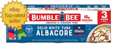 Solid White Albacore Tuna in Water 3 Oz Can (Pack of 3) – Wild Caught Tuna