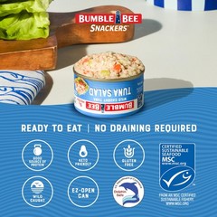 Tuna Salad Snackers – Ready to Eat, 9g Protein, 3 oz Easy Open Can (Pack of 16)
