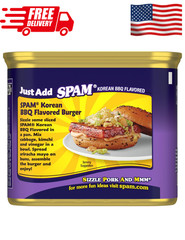 2 Pack SPAM Korean BBQ Flavored 12 oz Canned Pork Shelf Stable Fully Cooked