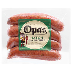 Opa’s Hatch Green Chile Sausage 16 Oz (4 Pack)