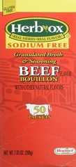 Hormel Herb Ox Beef Bouillon Sodium-Free 50 Packets