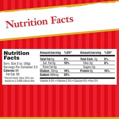 High-Protein Smoked Ham Chunks – 5oz Pack of 12, Fully Cooked, Gluten Free