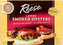 Reese Petite Smoked Oysters, 3.7-Ounces (Pack of 10)