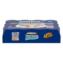Armour Original Vienna sausage -12g Protein Per serving 4.6 oz can Pack of 12…