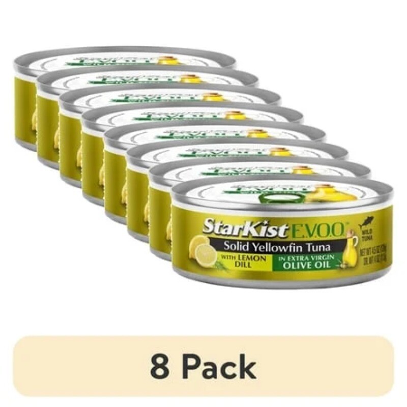 (8 pack) StarKist E.V.O.O. Solid Yellowfin/Light Tuna in Extra Virgin Olive Oil