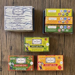 Santo Amaro 3 Flavor Variety Pole & Line Wild Tuna Fillets in Virgin Olive Oil