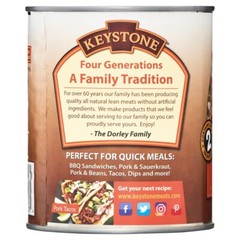 All Natural Canned Pork 28oz Pack High Protein Quick Meal No Preservatives New
