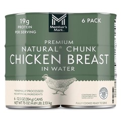 Member’s Mark Premium Chunk Chicken Breast 12.5 oz 6 Count 2 Pack