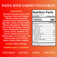 My Own Meals Pasta with Garden Vegetables