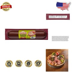 Smoked Beef Summer Sausage 20oz – Spicy Jalapeno Cheddar, Ingredients