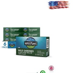 Rich Omega-3 Wild Sardines in EVOO – Convenient 6-Pack, Perfect for Keto & Paleo