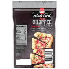 Hormel Black Label Fully Cooked 100% Real Chopped Bacon, Natural Smoked, 3.5 Oz