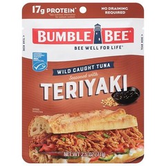 Bumble Bee Teriyaki Seasoned Tuna 2.5 oz Pouch – Ready to Eat – Wild Caught T…
