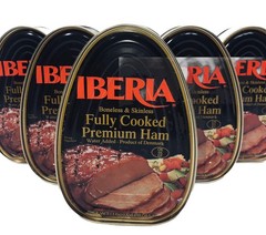 6 Iberia Boneless & Skinless Cooked Canned Ham 16oz (1LB.) dak picnic. 09/2030