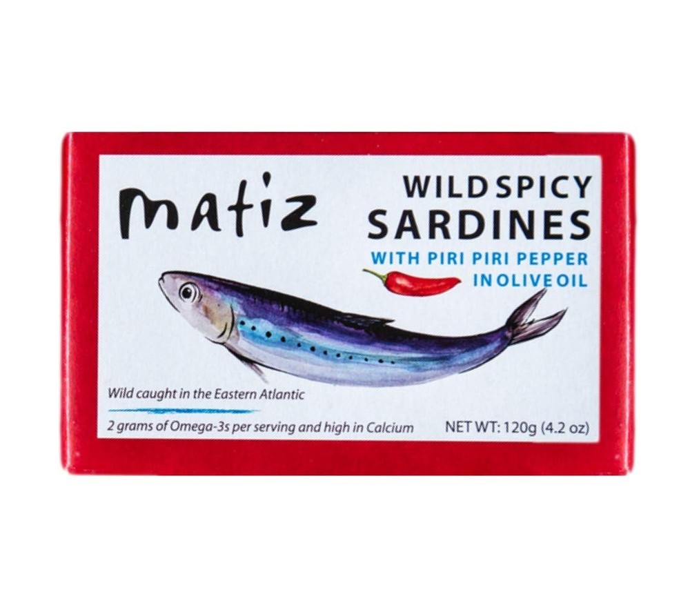 Spicy Wild Spanish Sardines in Olive Oil and Piri Piri Pepper, 4.2 oz (1 Pack…