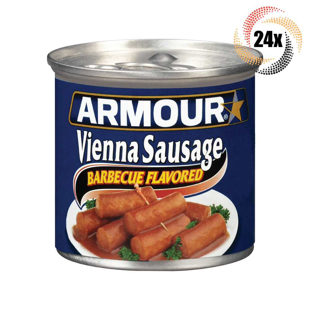 24x Cans Armour Star Barbecue Flavored Vienna Sausages | 4.6oz | Fast Shipping!