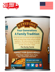 Keystone All Natural Canned Chicken 28 oz Fully Cooked No Preservatives
