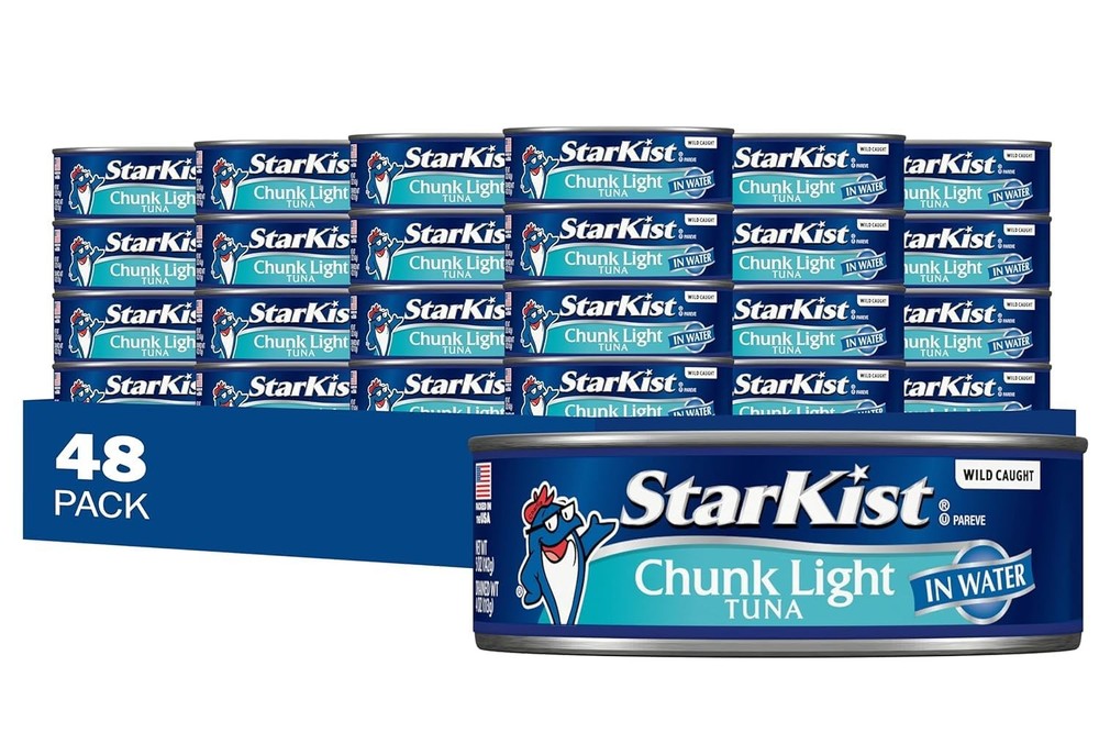 StarKist Chunk Light Tuna in Water, 5 oz (48 Pack) Canned Tuna Fish, Wild